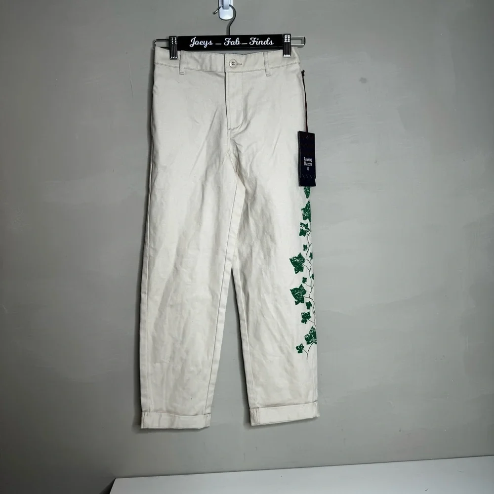 Rowing Blazers Youth Ivy Vine Print Khaki Pants